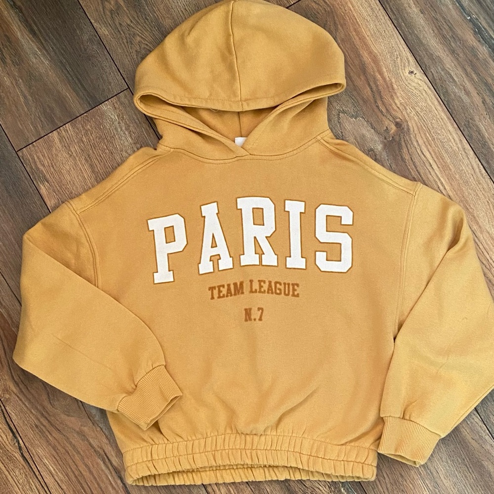 Zara girls crop sweatshirt hoodie size 10. EUC